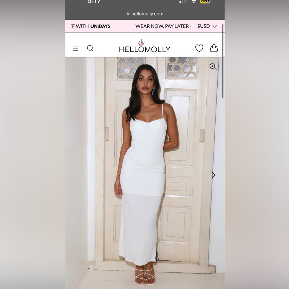 Hello Molly white dress Want To Own Maxi Dress White - S

Size: S